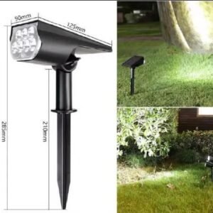 Lampara Solar P/Jardin Blanca
