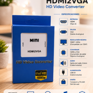 CONVERSOR HDMI A VGA CAJA