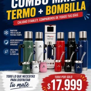 COMBO MATE TERMO + BOMBILLA BIGSTAR