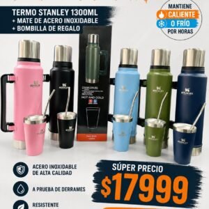 COMBO TERMO MATE + BOMBILLA 1300L STANLY