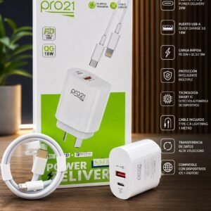 CARGADOR PRO 21 18W C-IPH