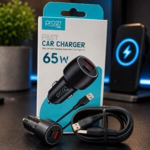 CARG. DE AUTO PRO21 65W USB-C PLG-N65