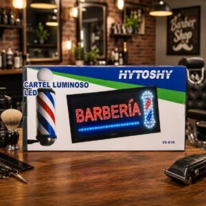 CARTEL LED DE BARBERIA